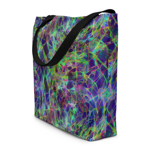 Kaleido Grove on a Large Tote Bag W/ Pocket