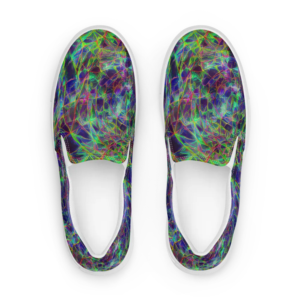 Kaleido Grove on Women's Slip-On Canvas Shoes — Front