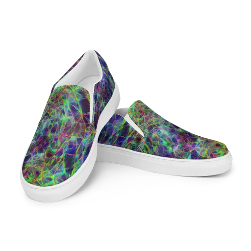 Kaleido Grove on a Women's Slip-On Canvas Shoes