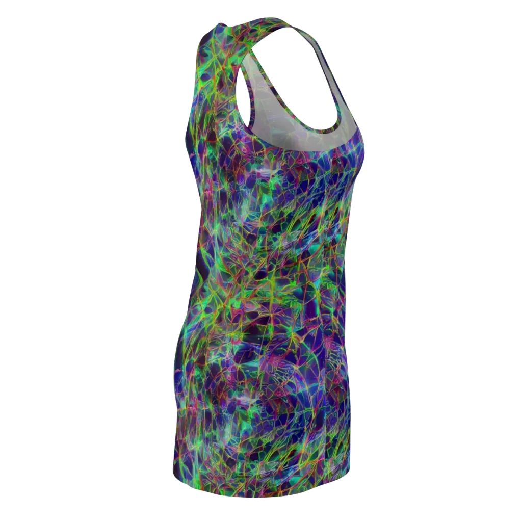 Kaleido Grove on Racerback Dress — Back Side