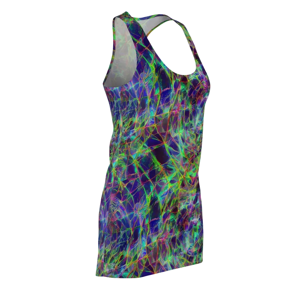 Kaleido Grove on Racerback Dress — Front Side