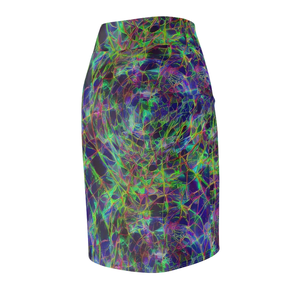 Kaleido Grove on Pencil Skirt — Back Side
