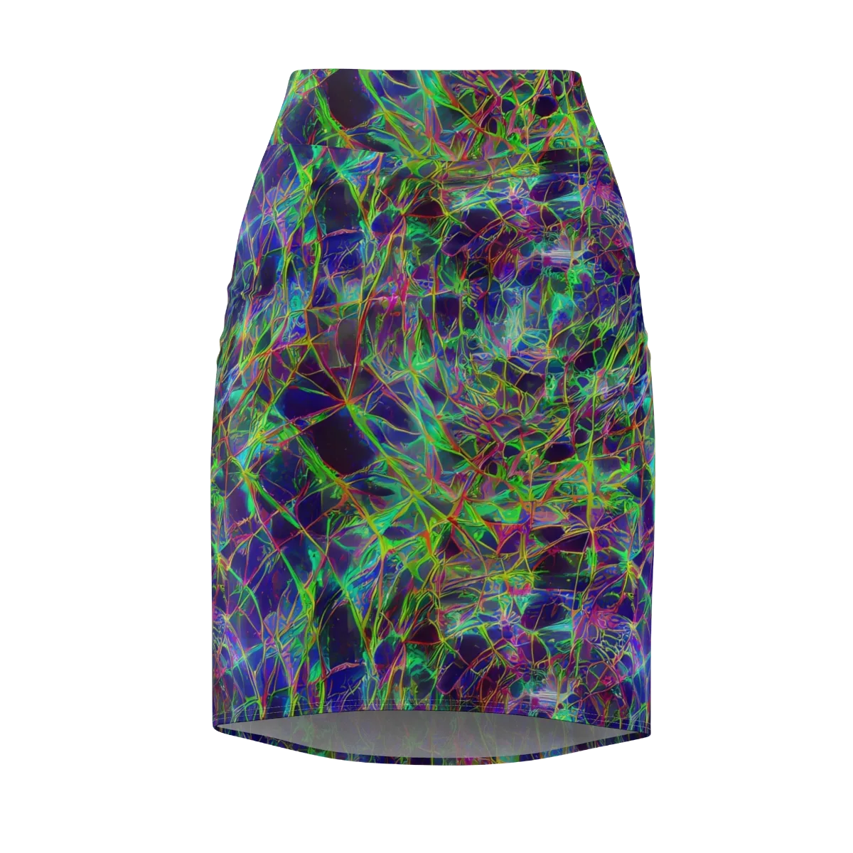 Kaleido Grove on Pencil Skirt — Front