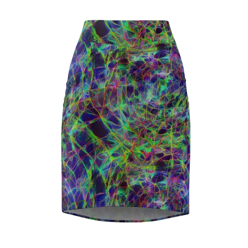 Kaleido Grove on a Pencil Skirt