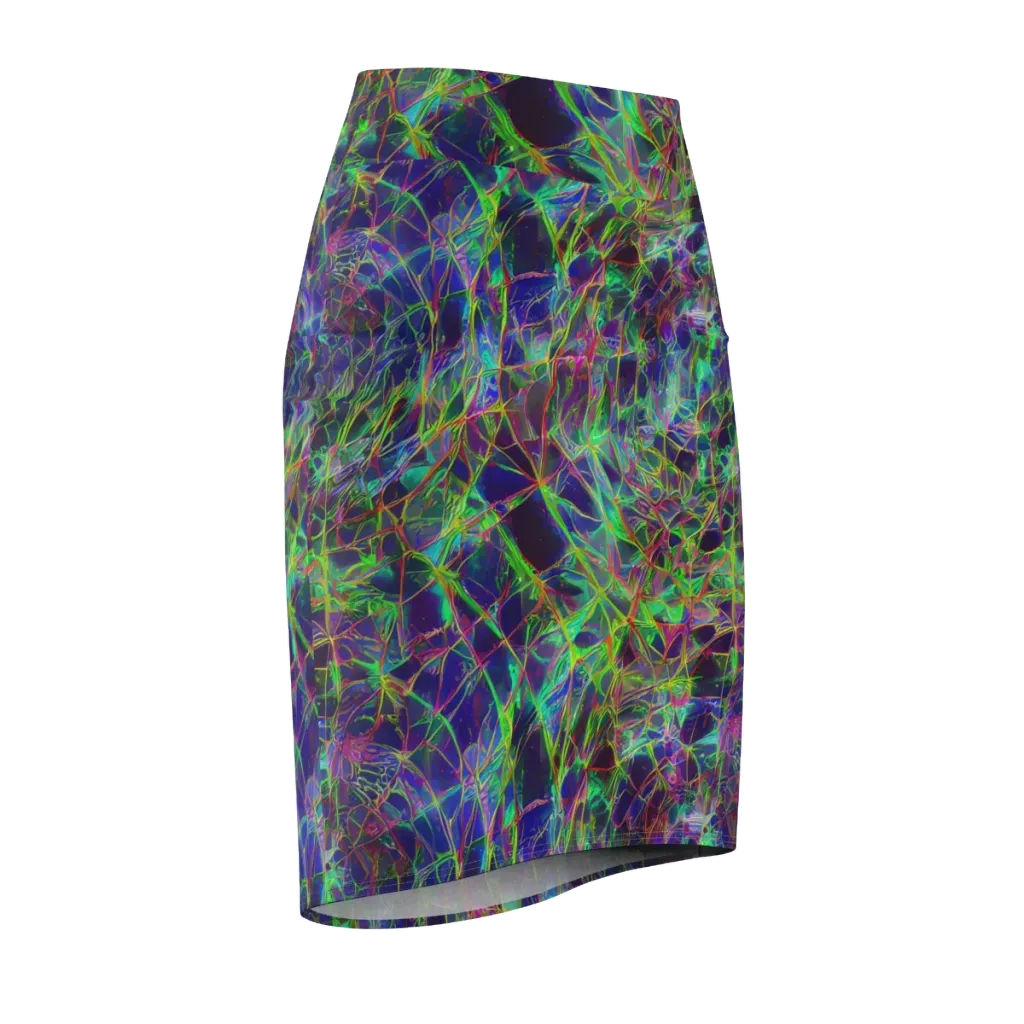 Kaleido Grove on Pencil Skirt — Front Side