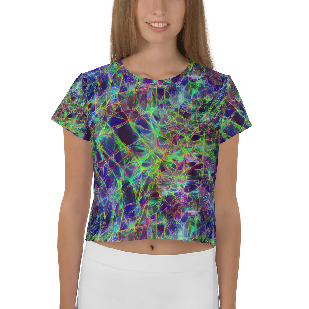 Kaleido Grove on Crop Tee — Front