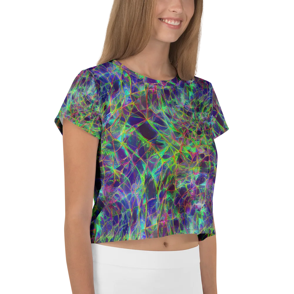 Kaleido Grove on Crop Tee — Right