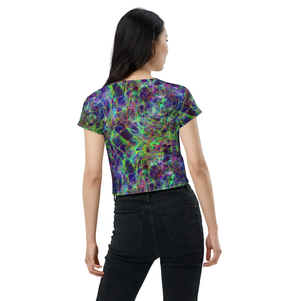 Kaleido Grove on Crop Tee — Back