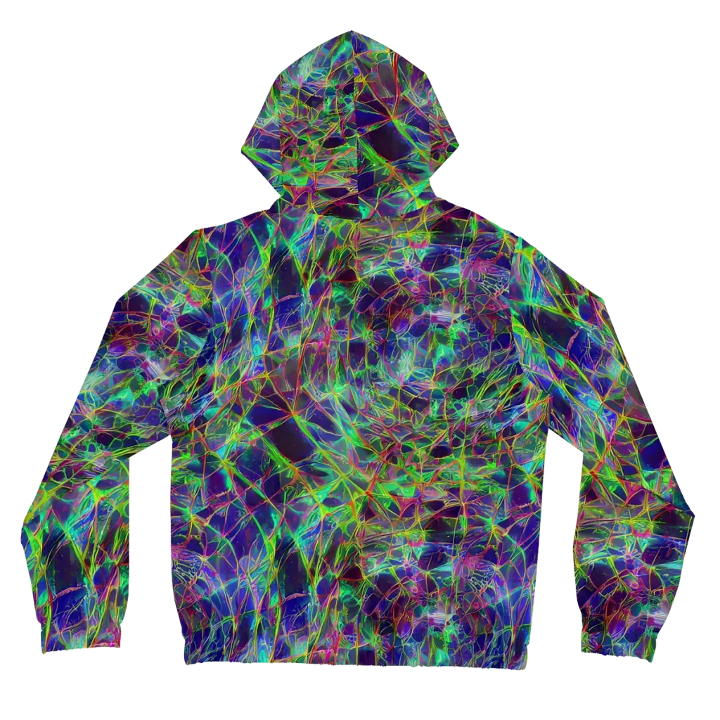 Kaleido Grove on Women's Full-Zip Hoodie — Back