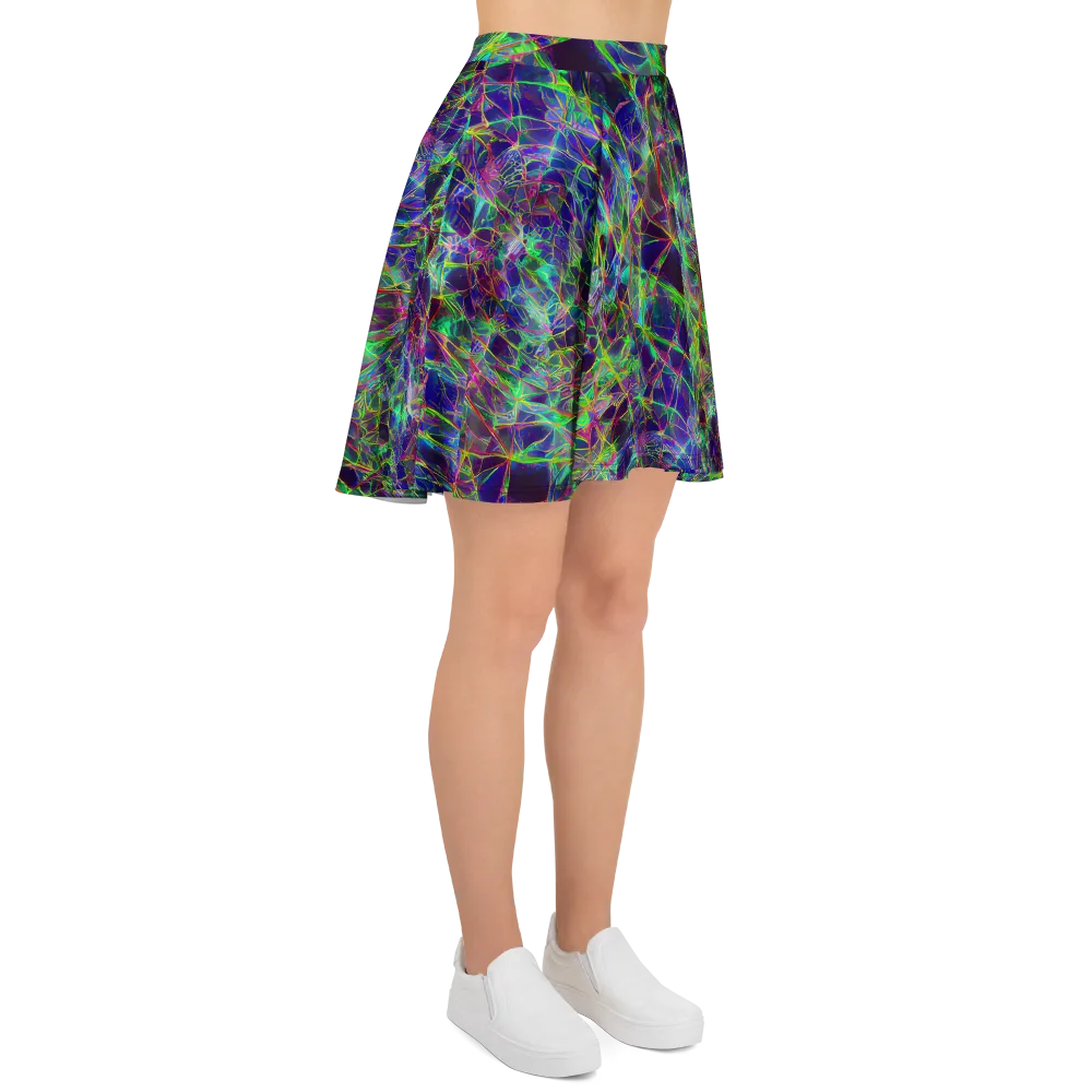 Kaleido Grove on Skater Skirt — Right
