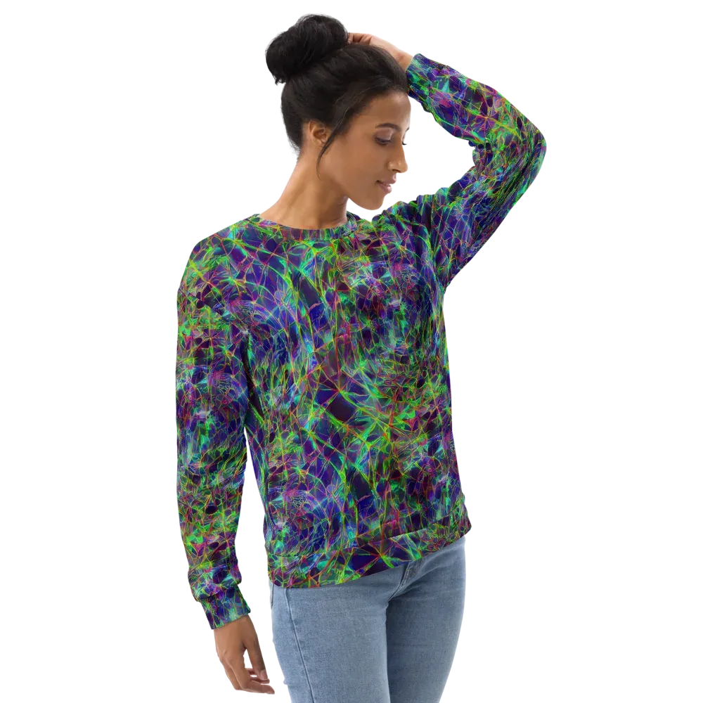 Kaleido Grove on Sweatshirt — Right Front