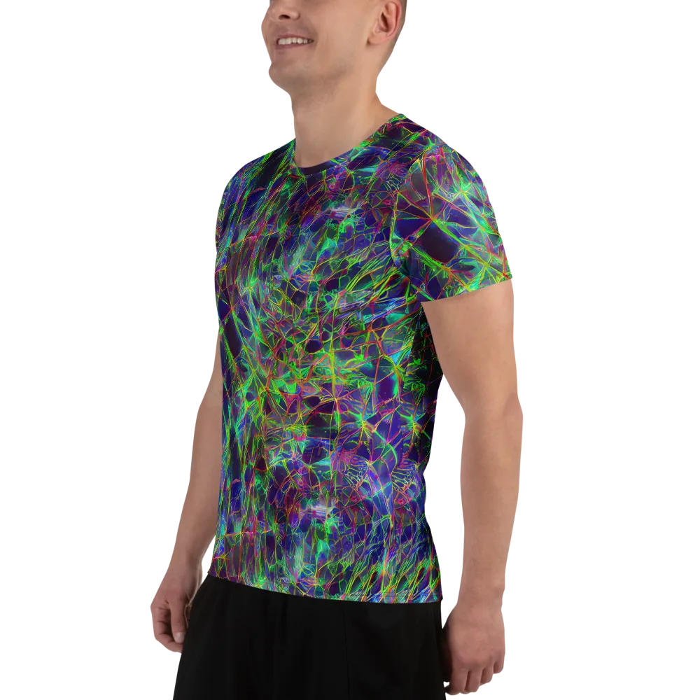 Kaleido Grove on Men's Athletic T-Shirt — Left