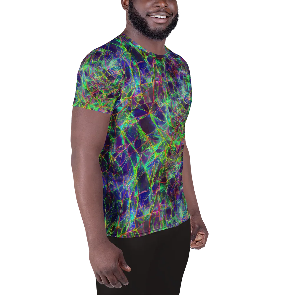 Kaleido Grove on Men's Athletic T-Shirt — Right