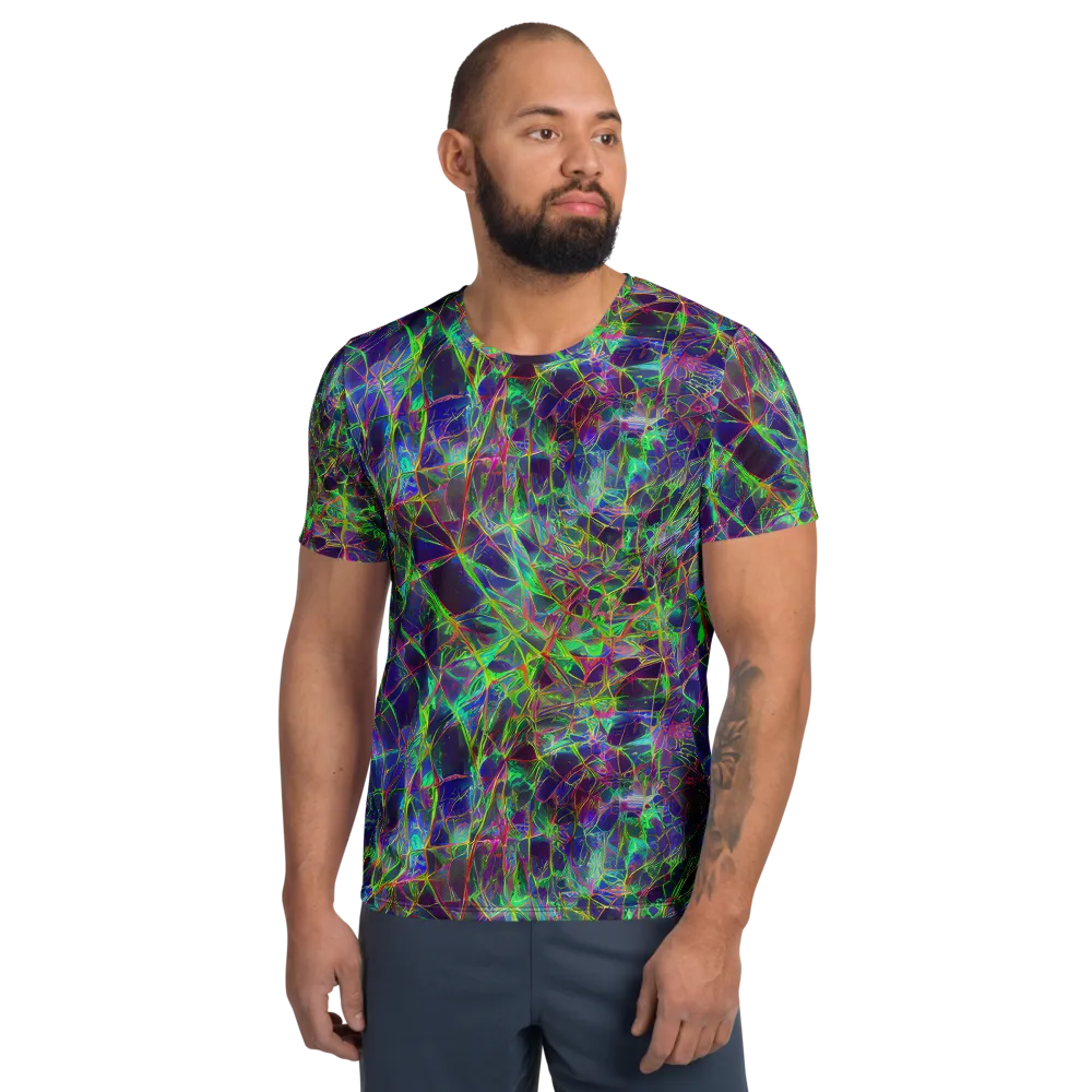 Kaleido Grove on Men's Athletic T-Shirt — Front