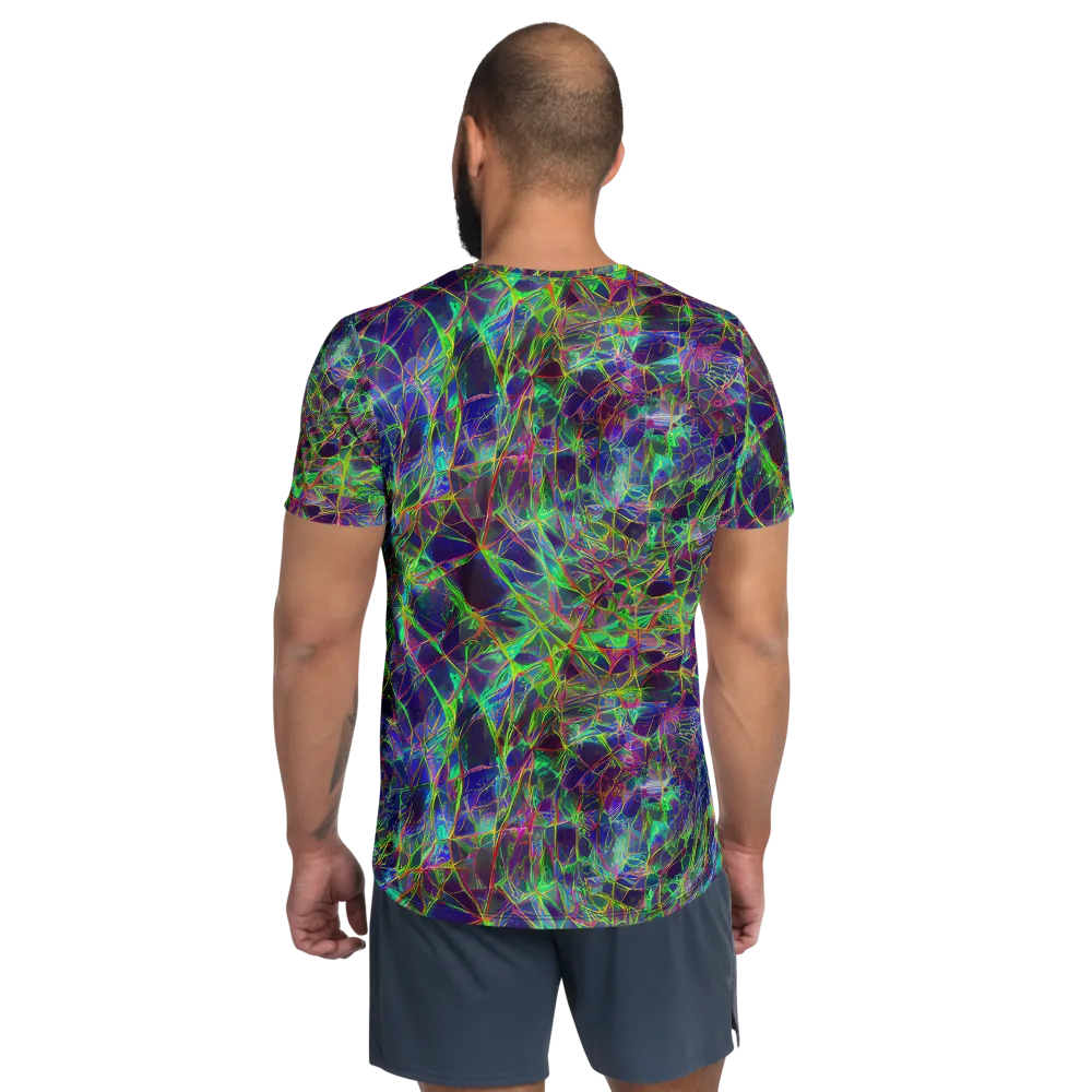 Kaleido Grove on Men's Athletic T-Shirt — Back