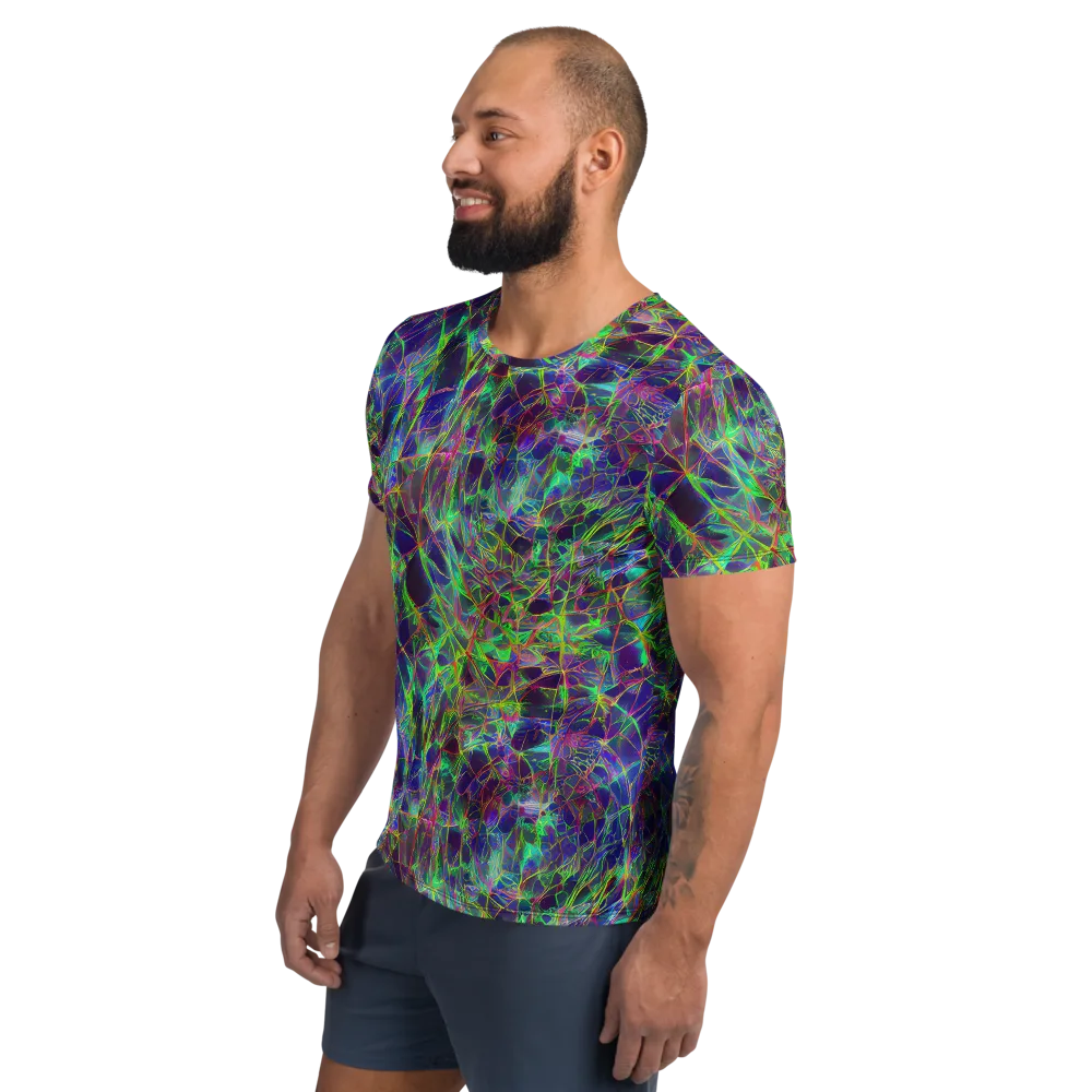 Kaleido Grove on Men's Athletic T-Shirt — Left