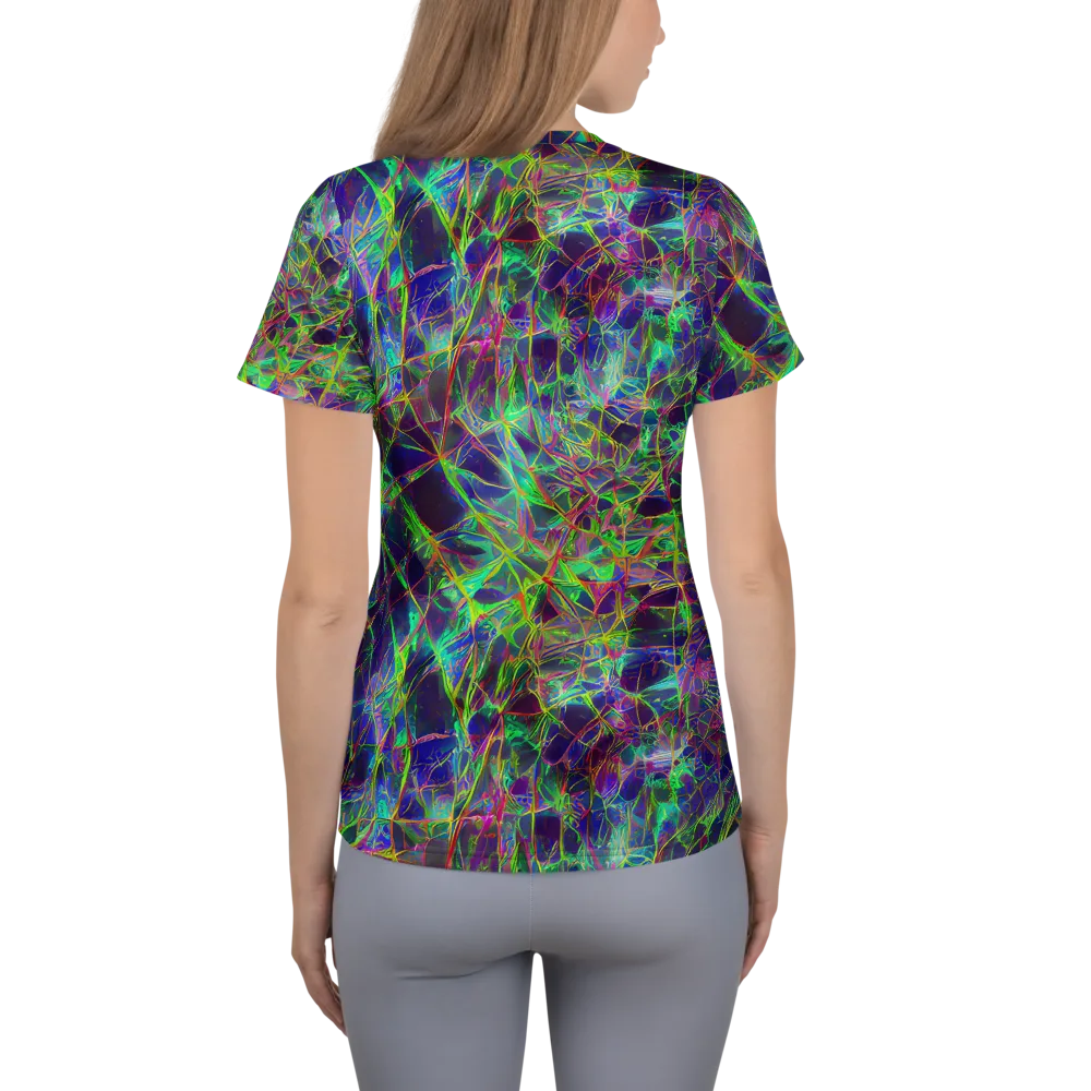 Kaleido Grove on Women's Athletic T-Shirt — Back