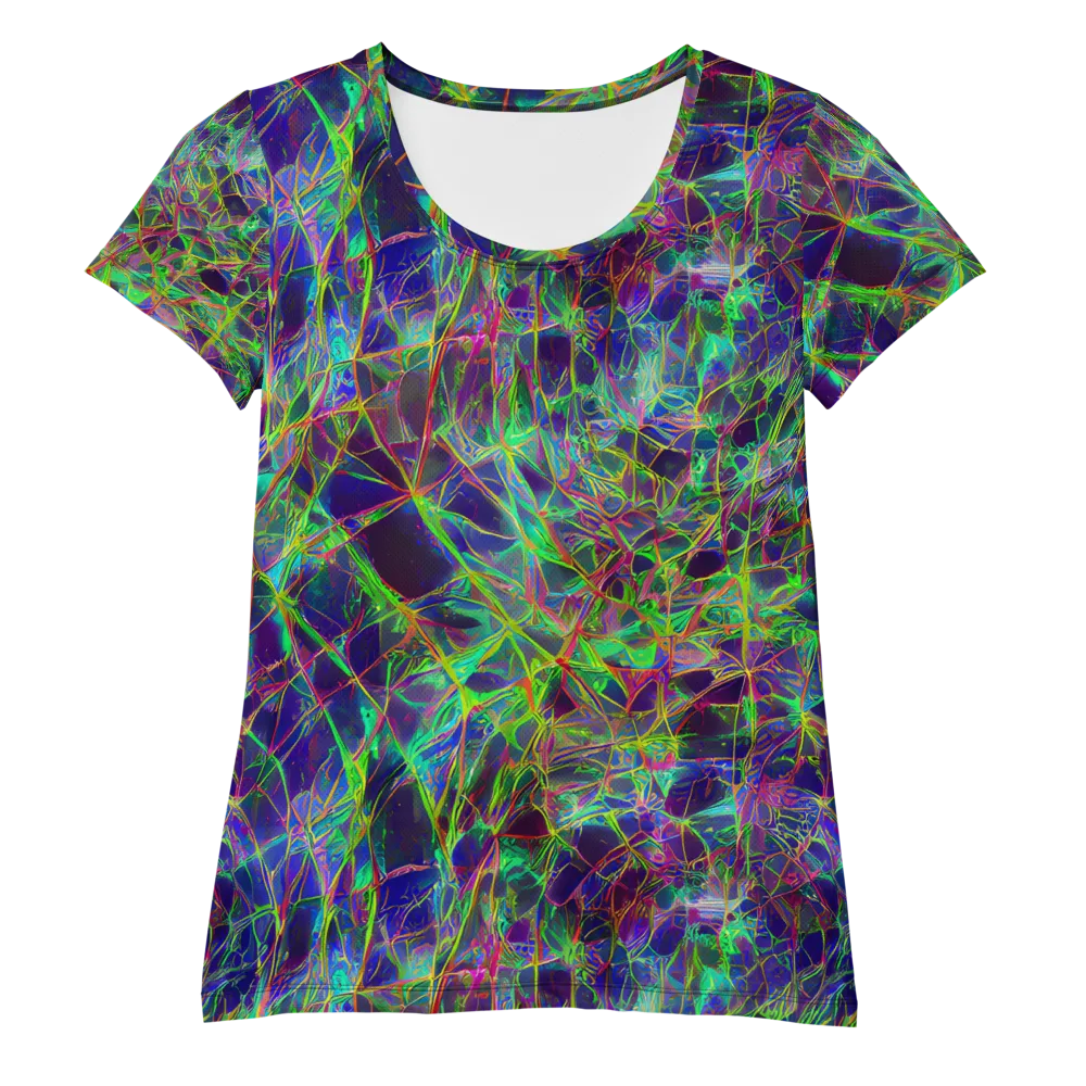 Kaleido Grove on Women's Athletic T-Shirt — Front