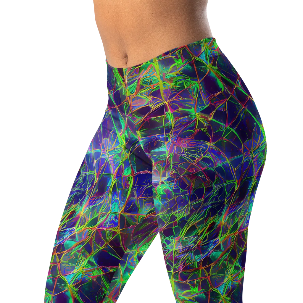 Kaleido Grove on Leggings — Left Front