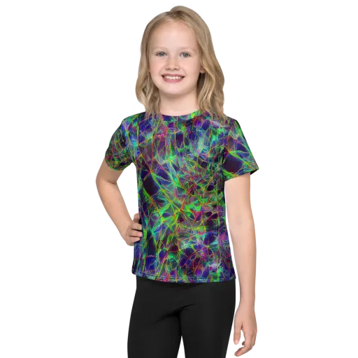 Kaleido Grove on a Kids Crew Neck T-Shirt