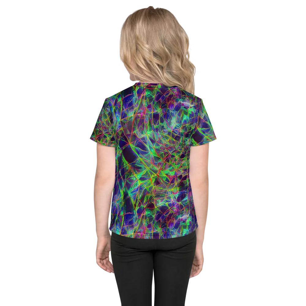 Kaleido Grove on Kids Crew Neck T-Shirt — Back
