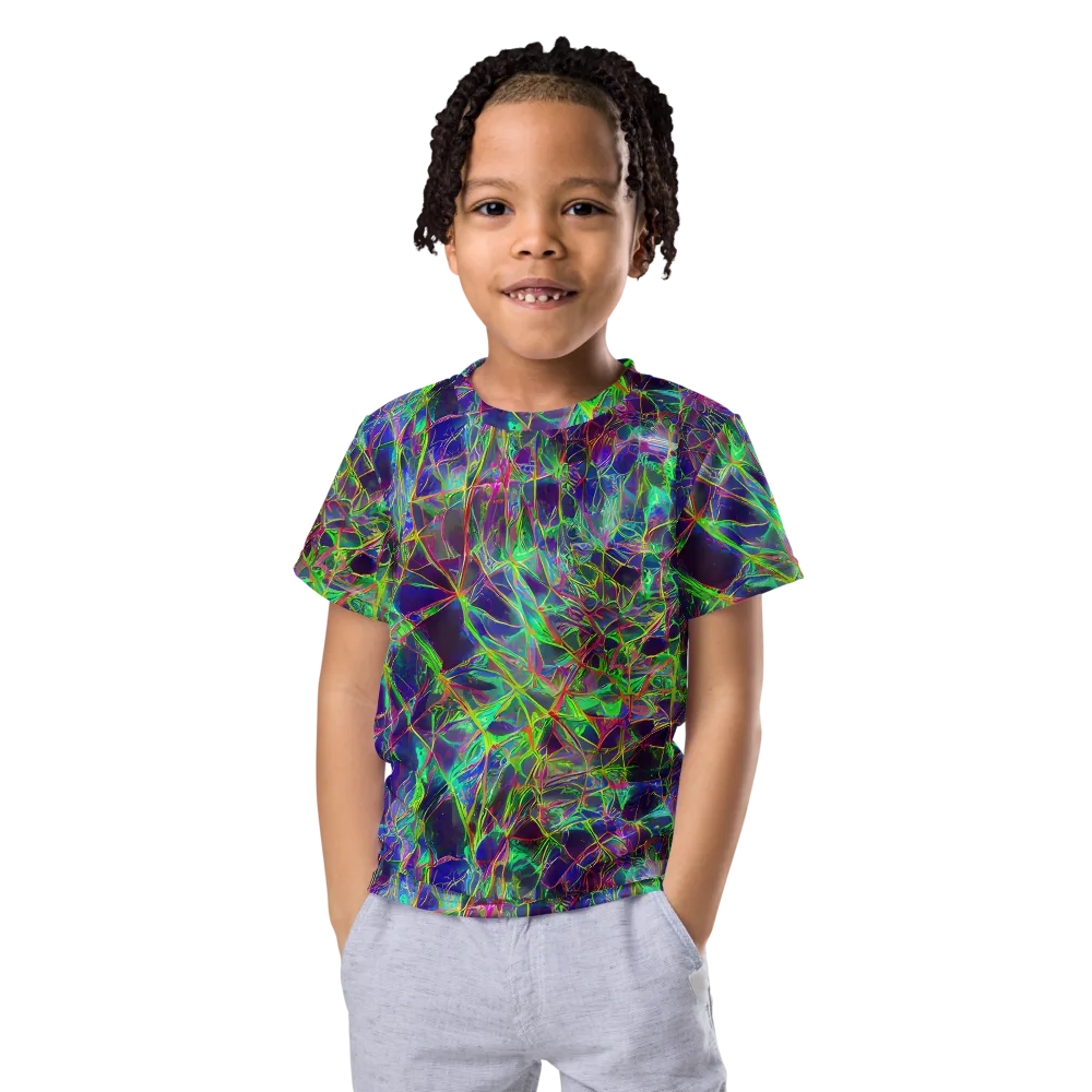 Kaleido Grove on Kids Crew Neck T-Shirt — Front