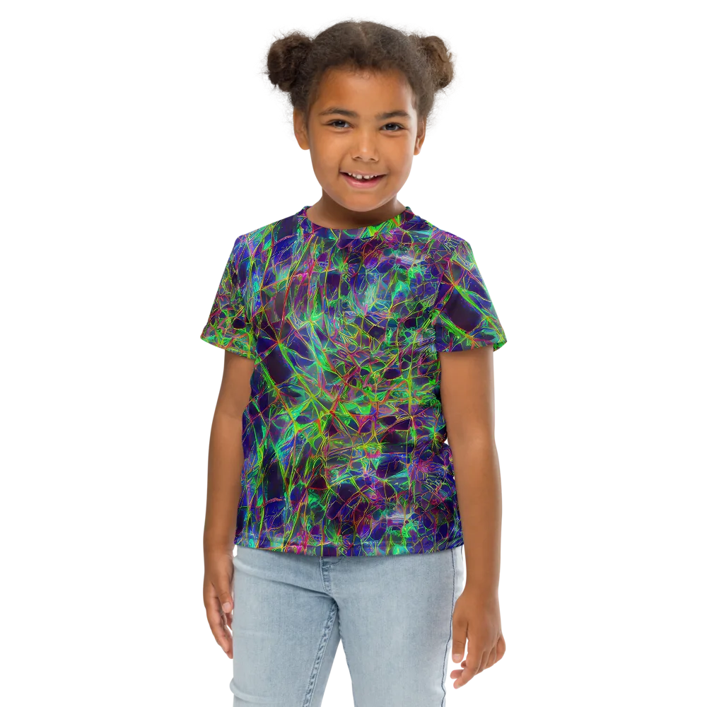 Kaleido Grove on Kids Crew Neck T-Shirt — Front