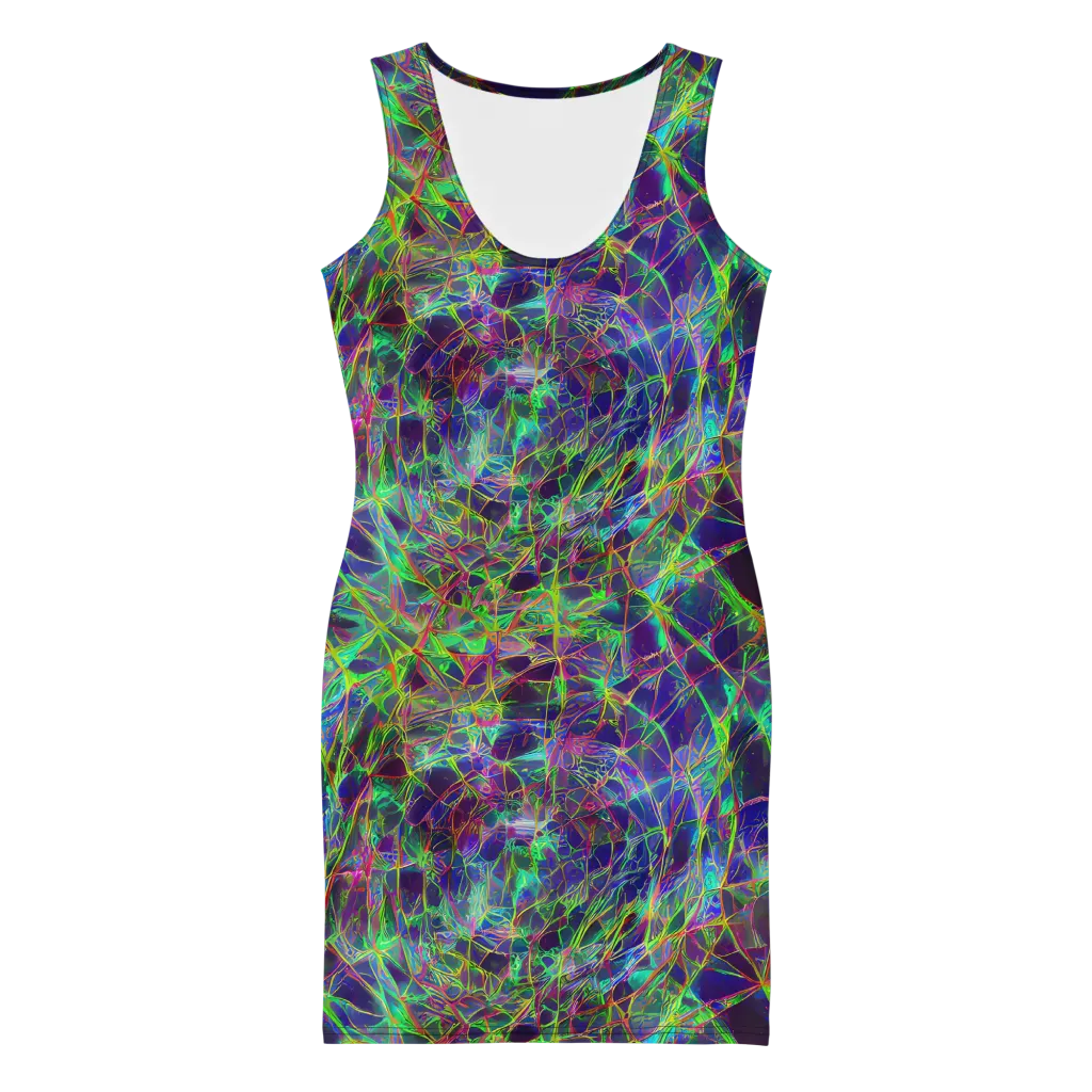 Kaleido Grove on Bodycon Dress — Front
