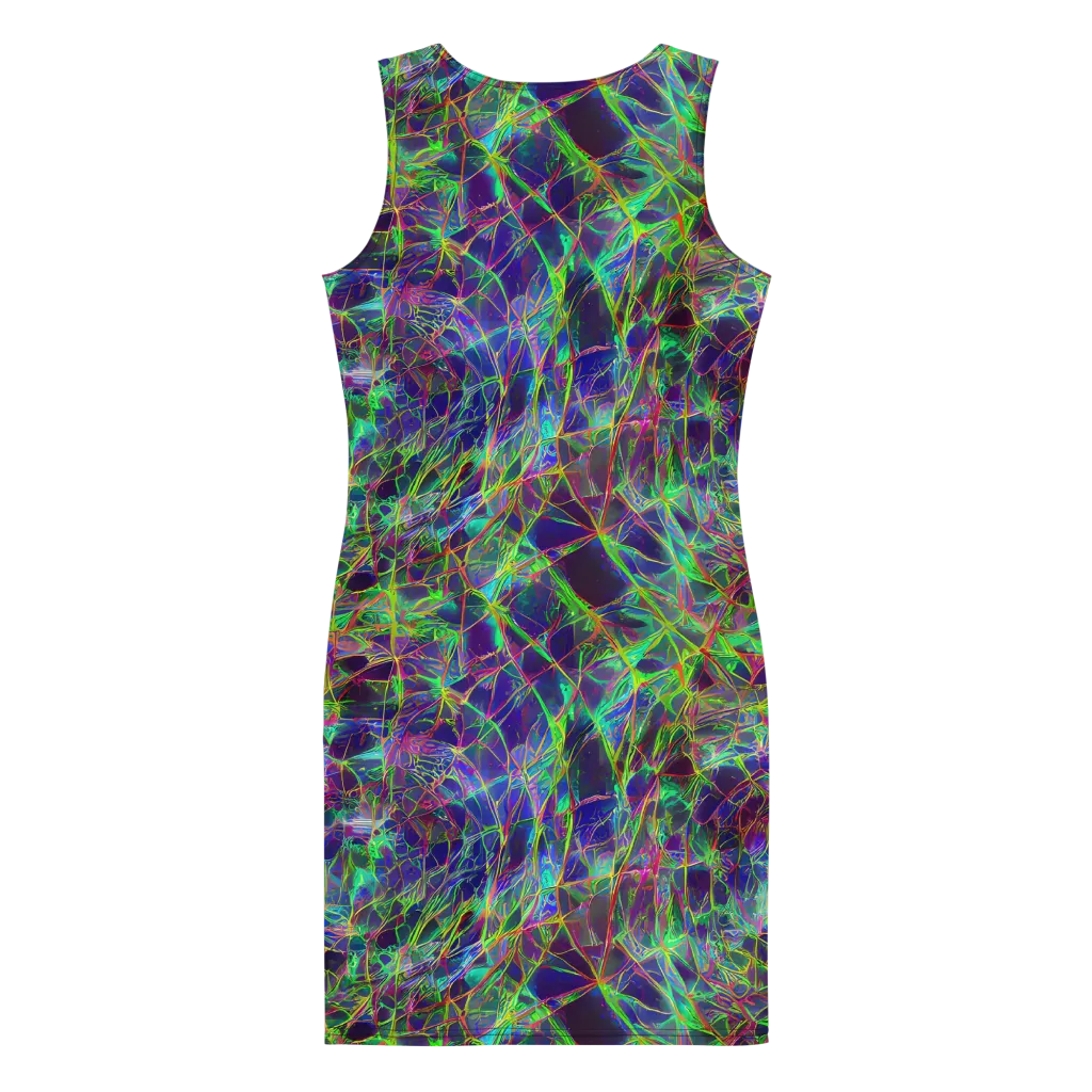 Kaleido Grove on Bodycon Dress — Back