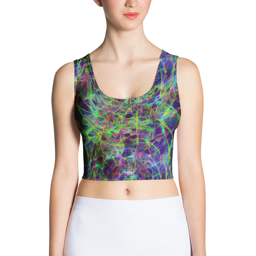 Kaleido Grove on Crop Top — Front