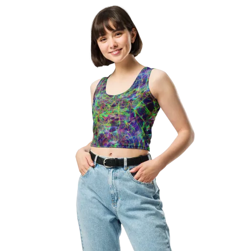 Kaleido Grove on a Crop Top