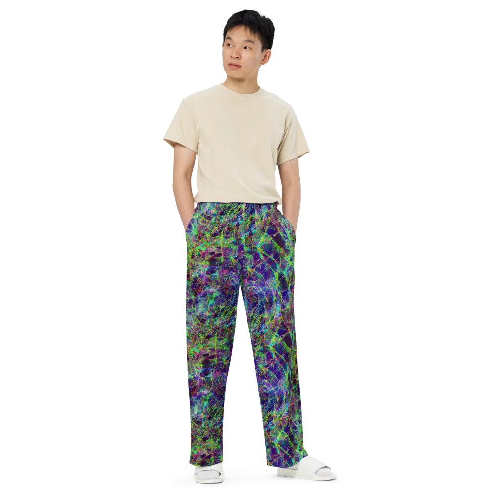 Kaleido Grove on Wide-Leg Pants — Front