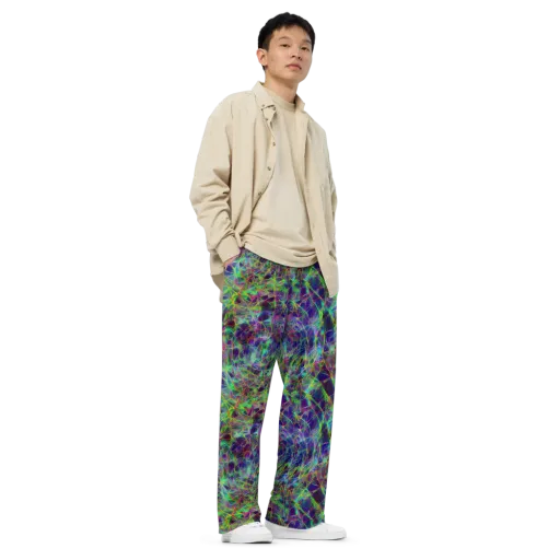 Kaleido Grove on a Wide-Leg Pants
