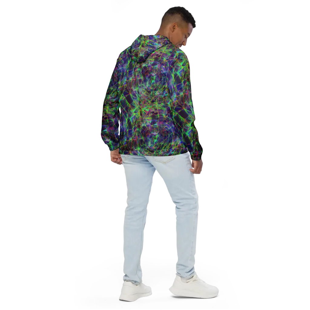 Kaleido Grove on Men's Windbreaker — Back
