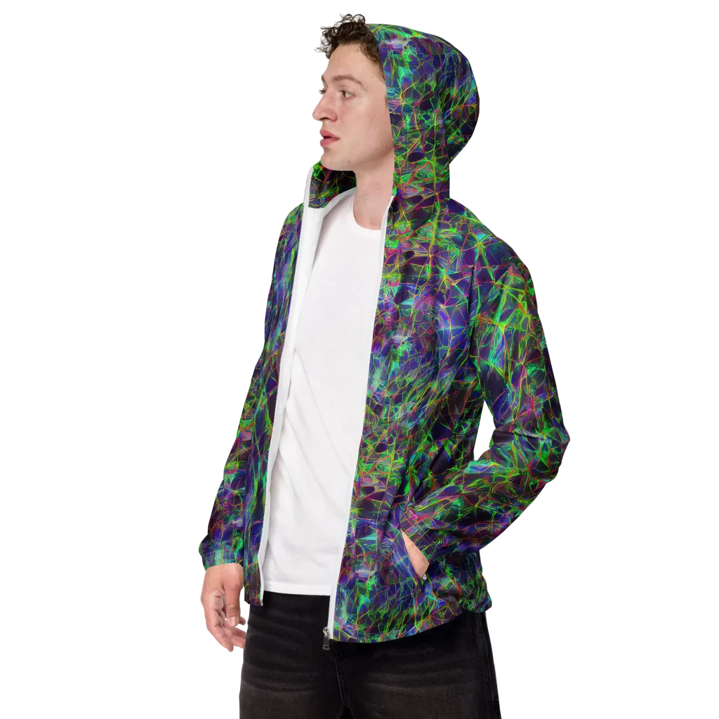 Kaleido Grove on Men's Windbreaker — Left Front
