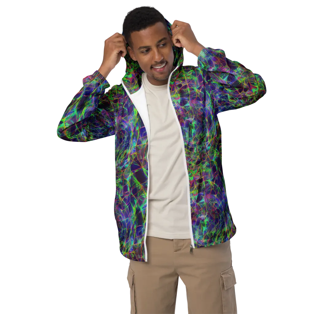 Kaleido Grove on Men's Windbreaker — Front