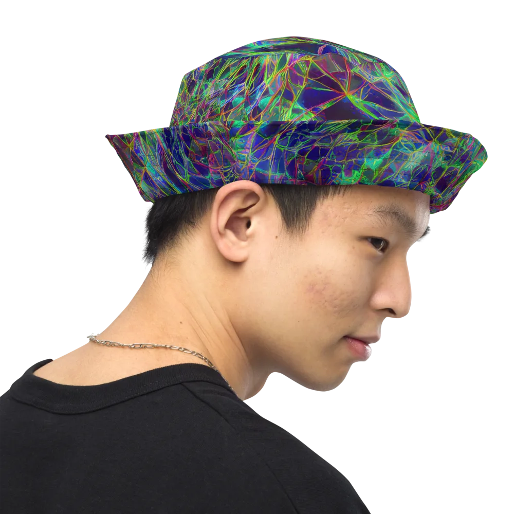 Kaleido Grove on Reversible Bucket Hat — Right Outside
