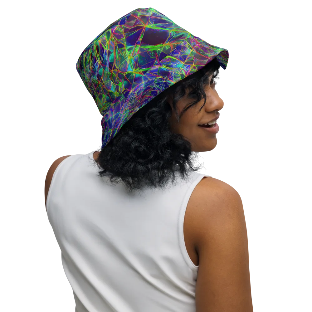 Kaleido Grove on Reversible Bucket Hat — Right Outside