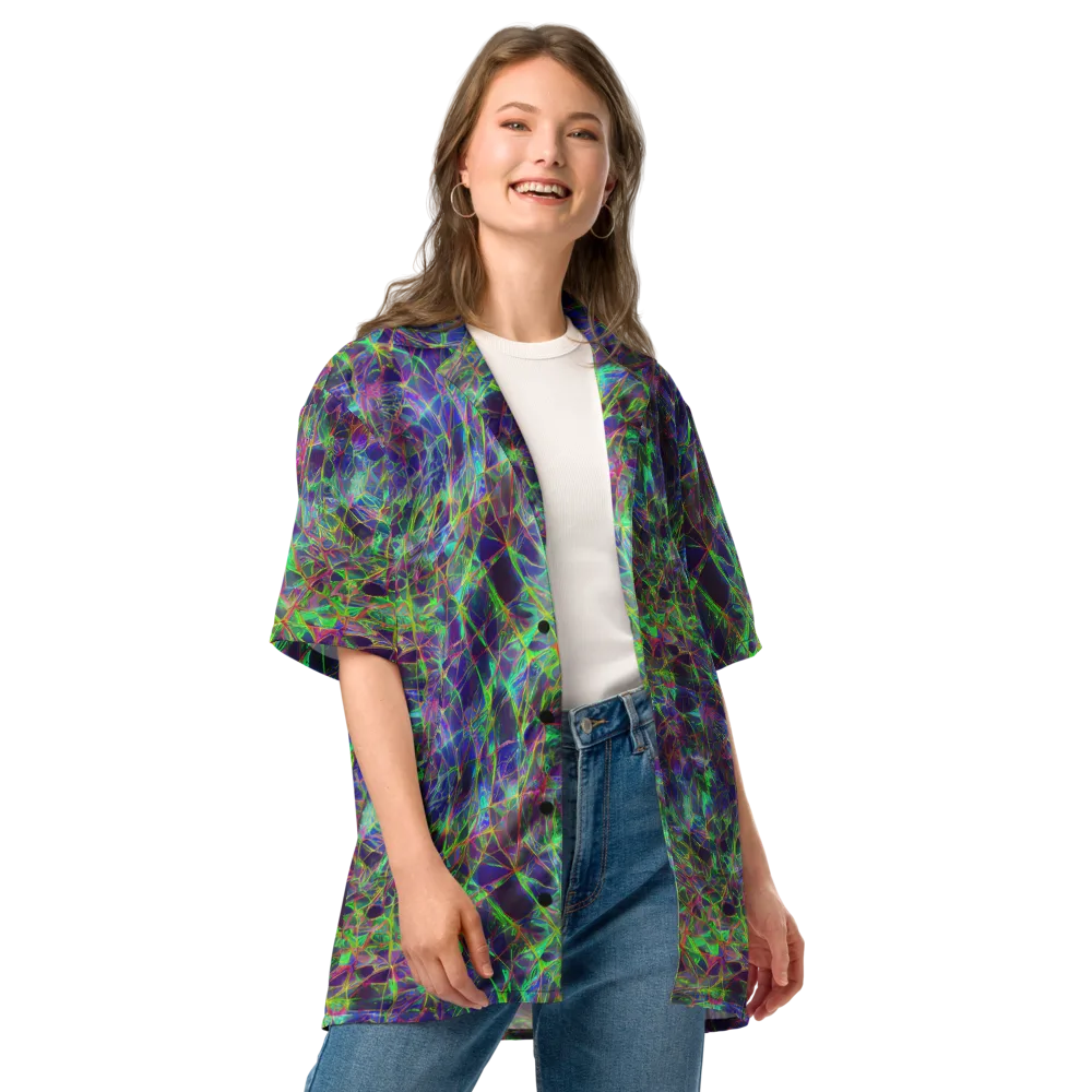 Kaleido Grove on Button Shirt — Front