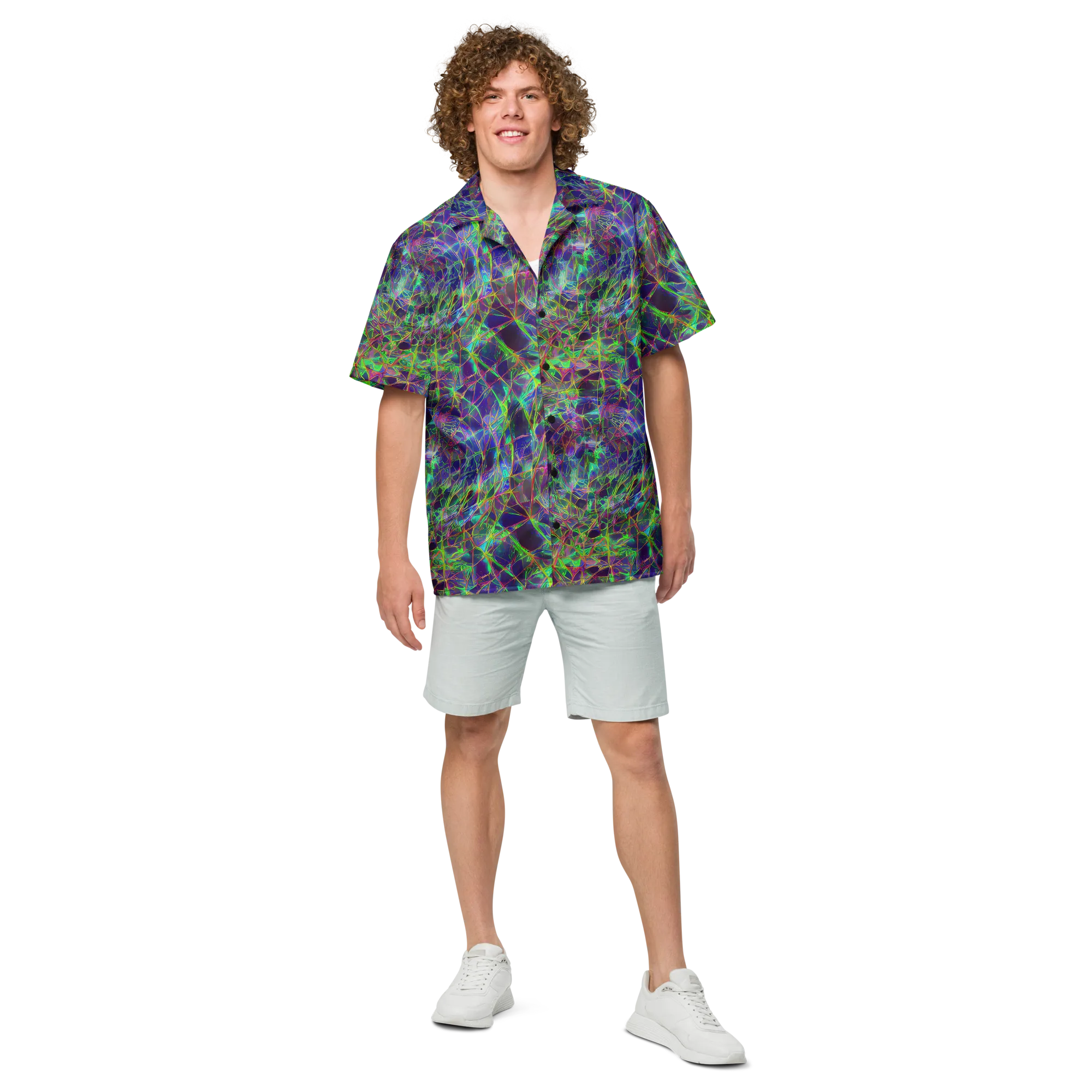 Kaleido Grove on Button Shirt — Front
