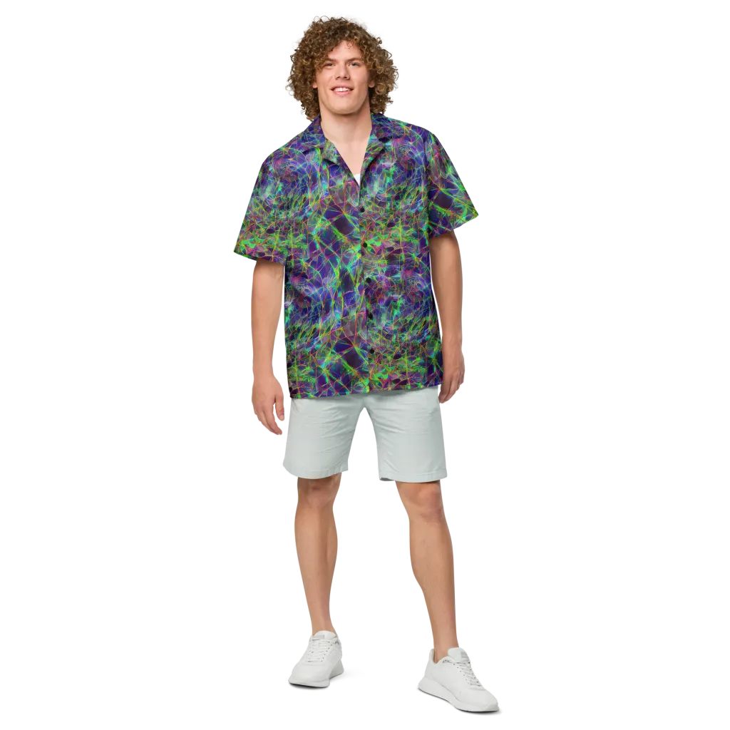 Kaleido Grove on Button Shirt — Front