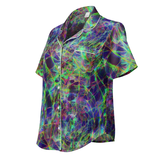 Kaleido Grove on a Women's Short Sleeve Pajama Top