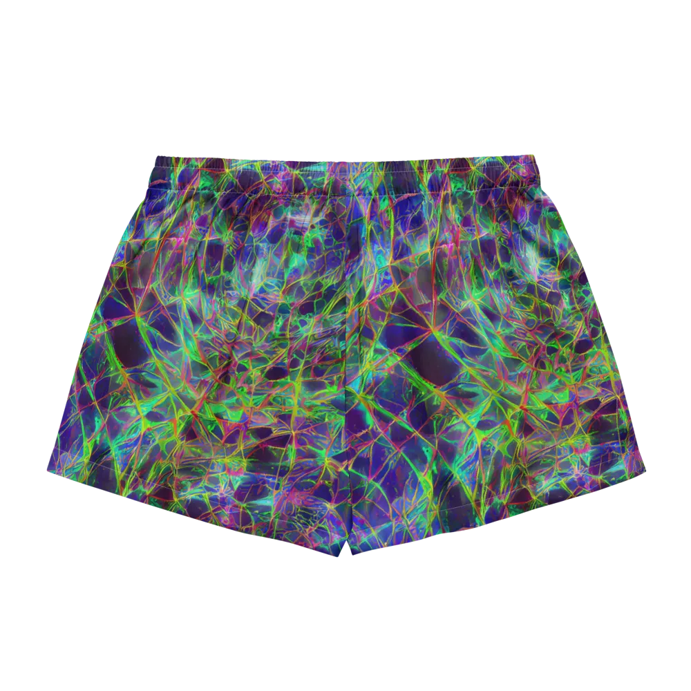Kaleido Grove on Women's Pajama Shorts — Back
