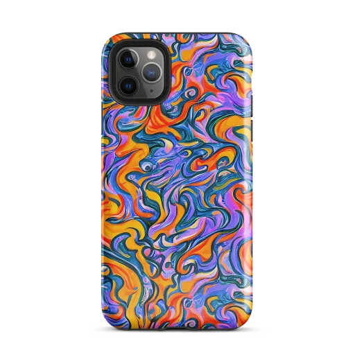 Kaleidoscopic Flux on a Tough Case for iPhone®