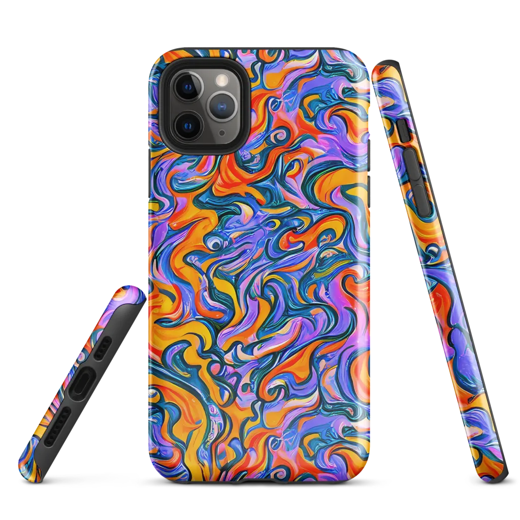 Kaleidoscopic Flux on Tough Case for iPhone® — Front