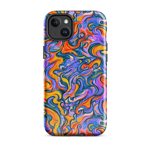Kaleidoscopic Flux on a MagSafe Tough Case for iPhone®