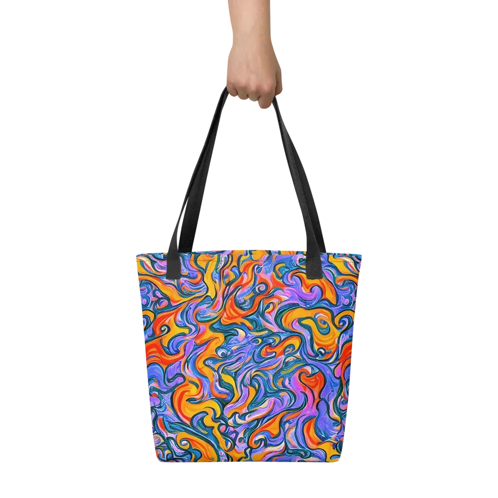 Kaleidoscopic Flux on Tote Bag — Front