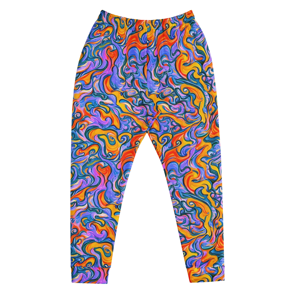 Kaleidoscopic Flux on Men's Joggers — Front