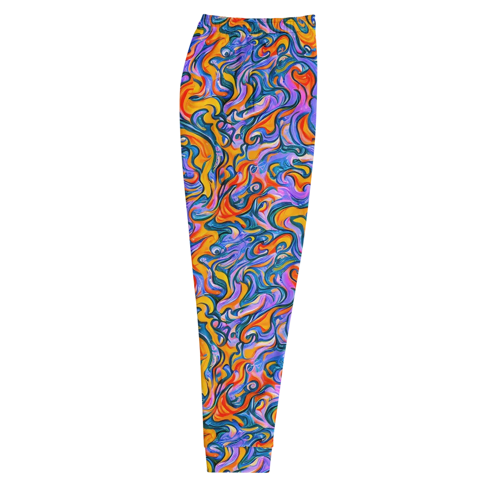 Kaleidoscopic Flux on Men's Joggers — Right