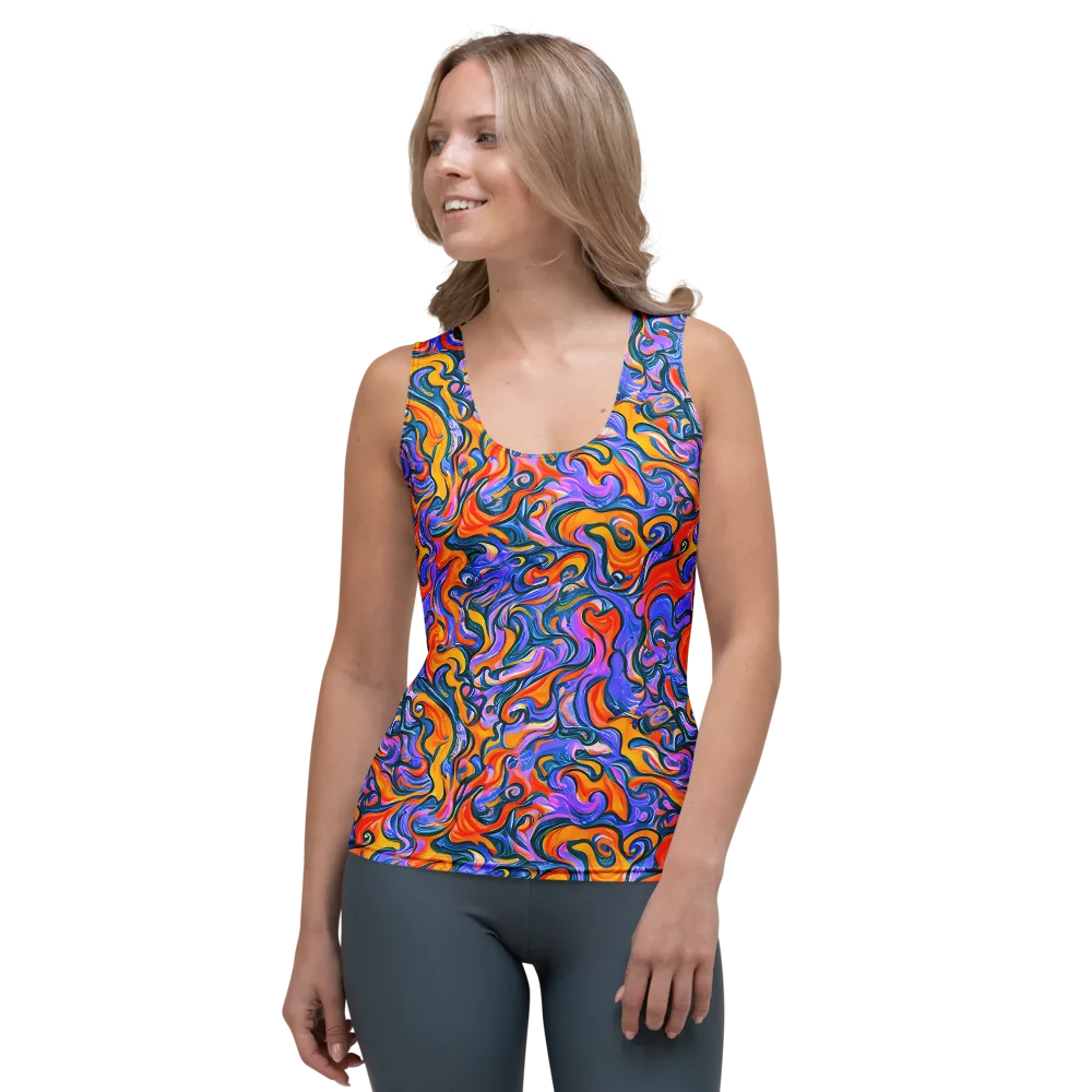Kaleidoscopic Flux on Women's Tank Top — Front